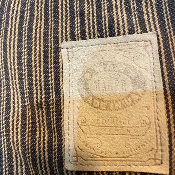 VTG Vah Maker two-toned striped saddle carpenter Pants Made In USA Size 38 / 40 - Picture 7 of 8